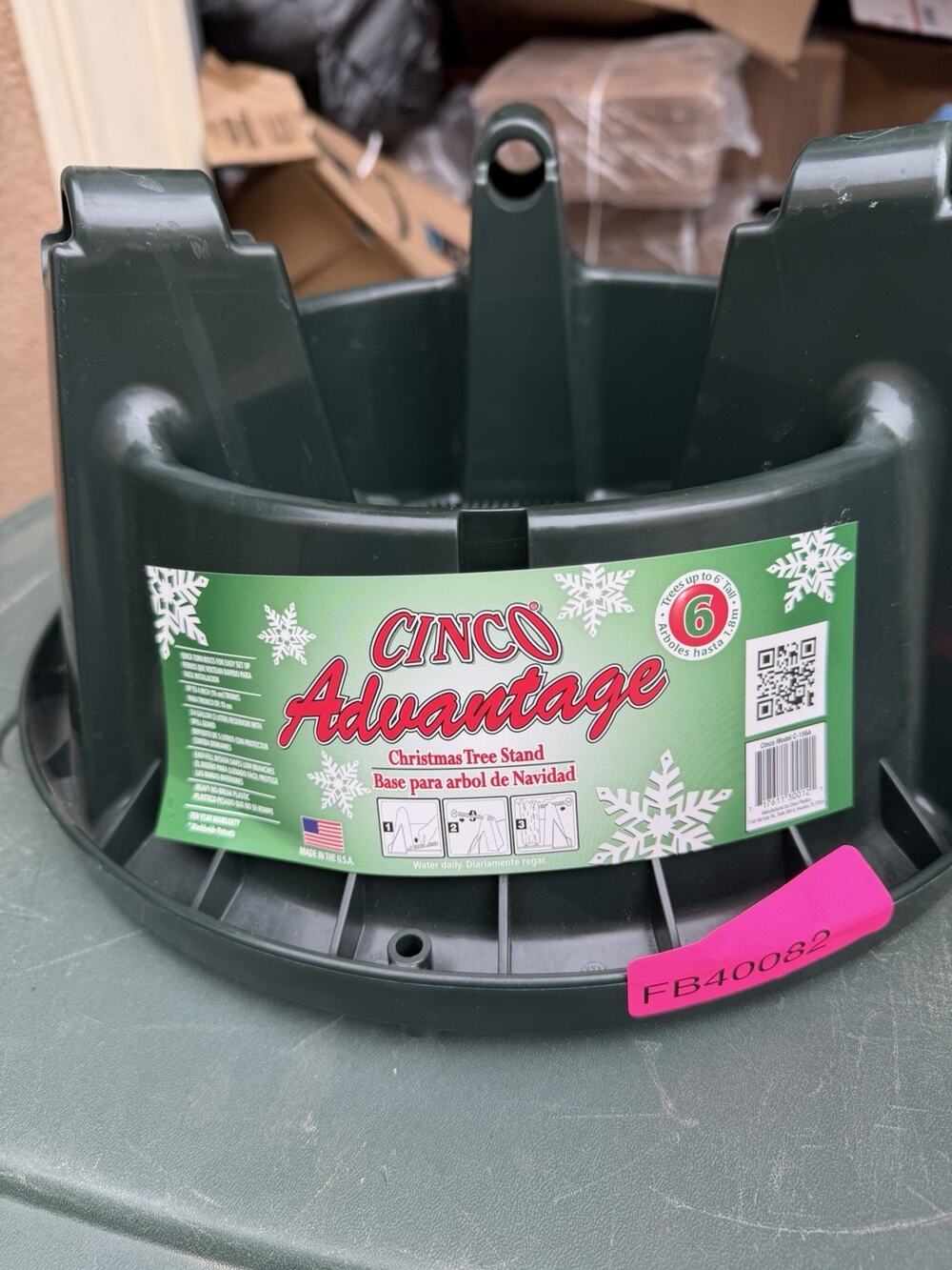 Cinco Advantage 6 Ft. Live Christmas Tree Stand 37002 New
